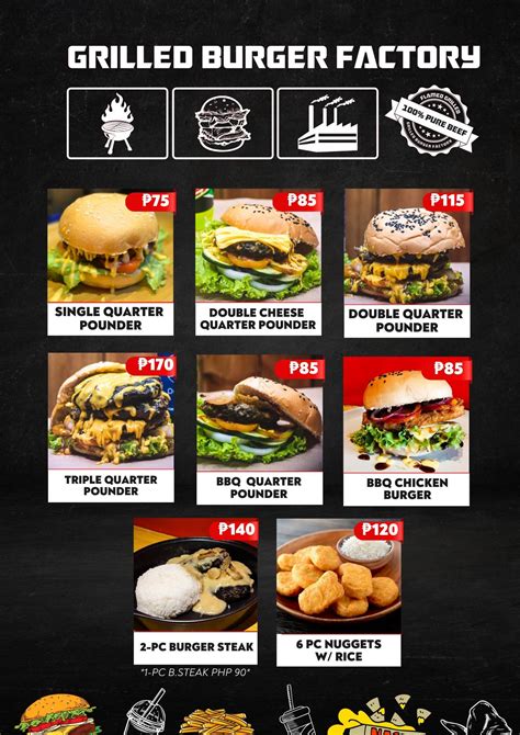 burgers general trias city|Grilled Burger Factory .